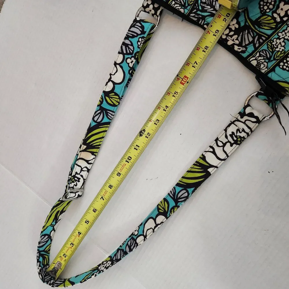 Vera Bradley HIPSTER Crossbody Purse Shoulder Bag ISLAND BLOOMS Zip 11
